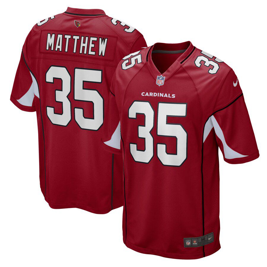 Men Arizona Cardinals 35 Christian Matthew Nike Cardinal Game Player NFL Jersey